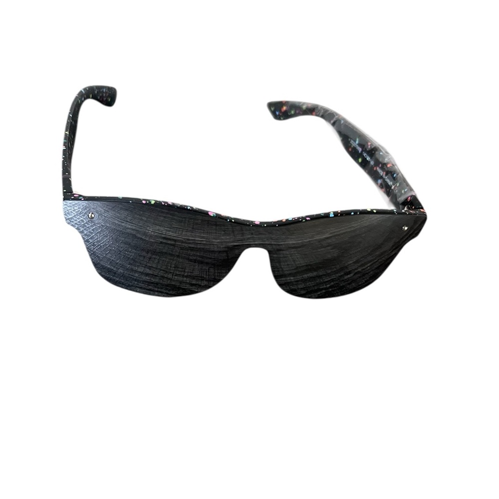 Tipsy Elves Black Rainbow Nightcrawl Sunglasses with Case